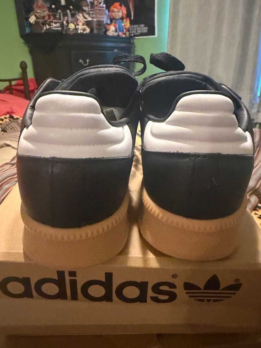 adidas Black White Gum Women's Athletic Shoes - Picture 6 of 8